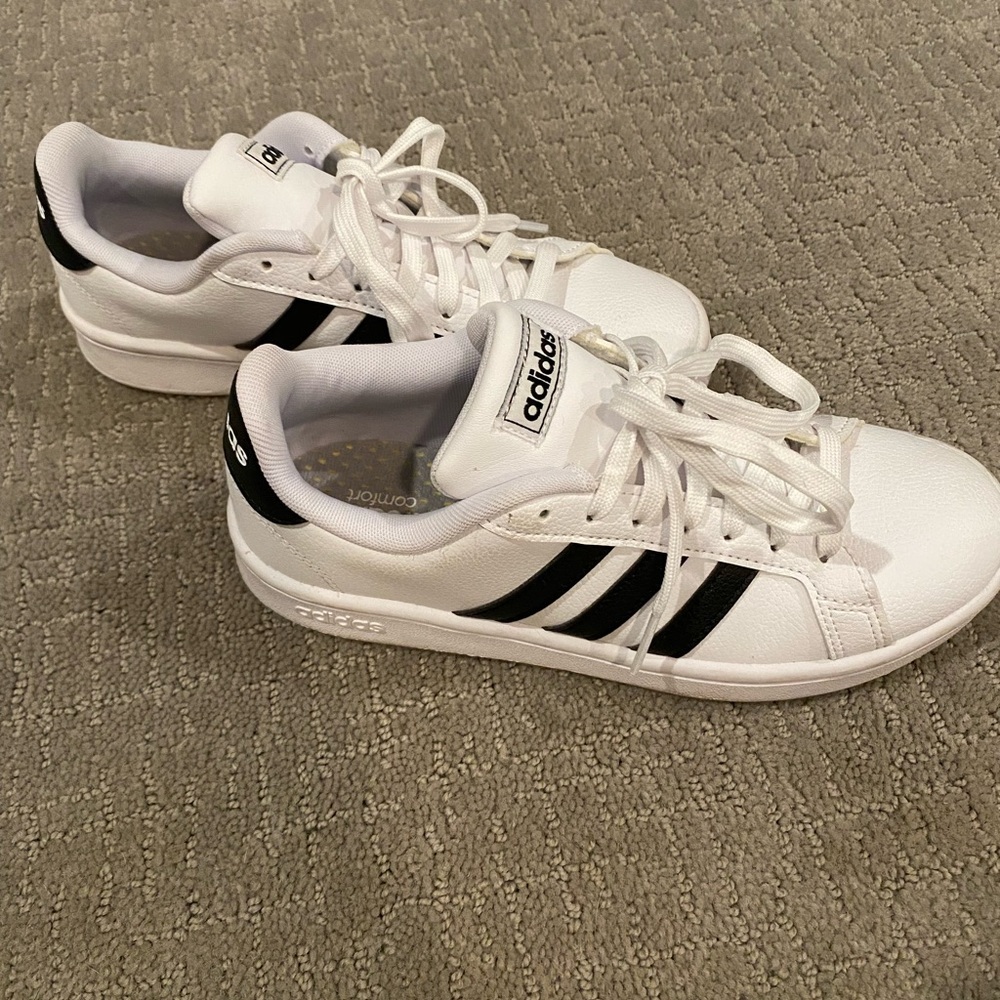 Adidas Grand Court Sneakers - Black and White